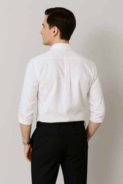 Men's Classic Fit Button-Up Dress Shirt