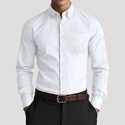 Men's Classic Fit Long-Sleeve Dress Shirt