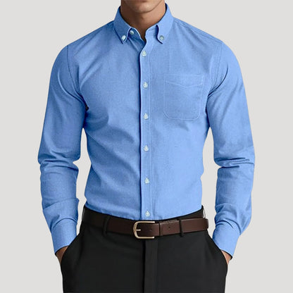 Men's Classic Fit Long-Sleeve Dress Shirt