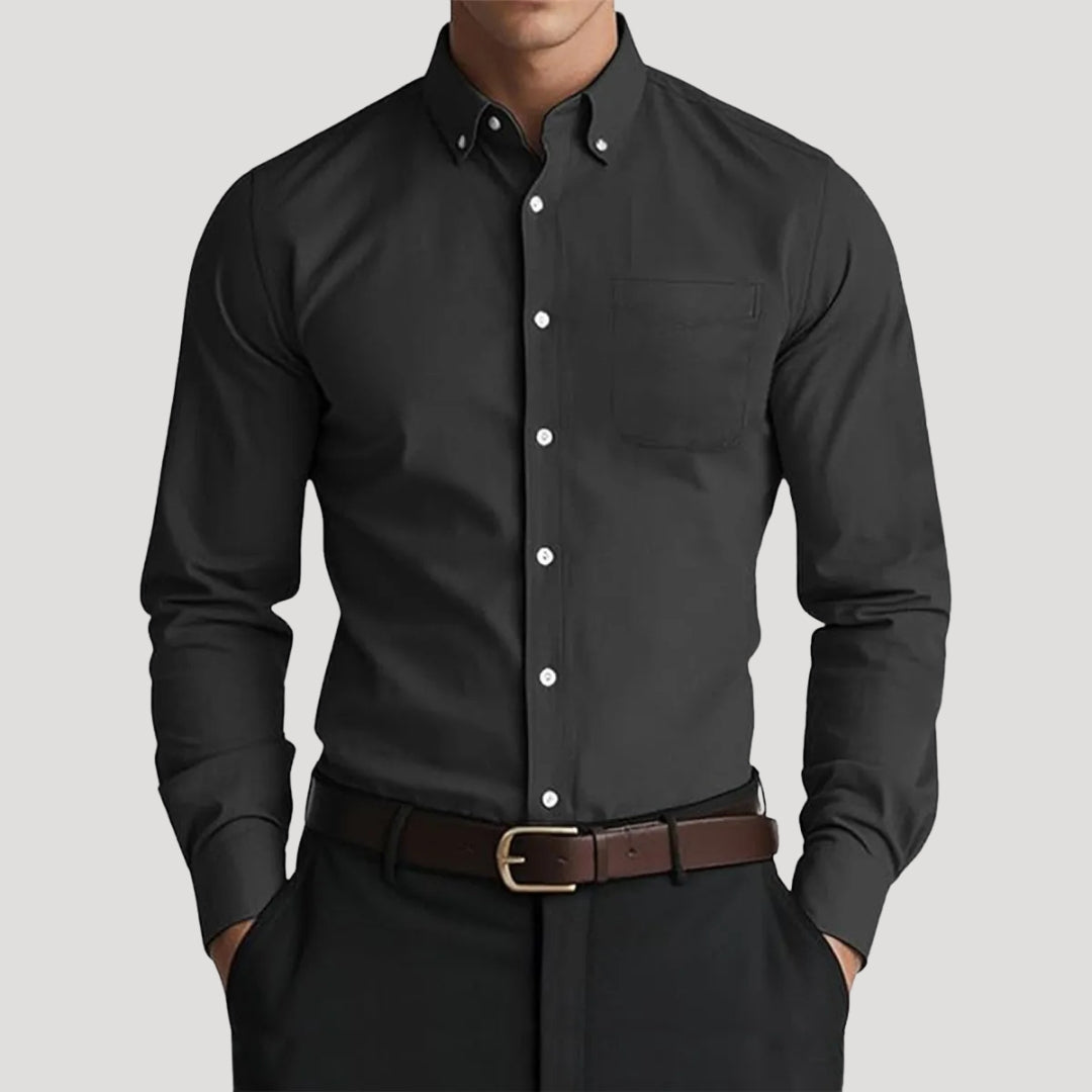Men's Classic Fit Long-Sleeve Dress Shirt