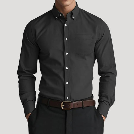 Men's Classic Fit Long-Sleeve Dress Shirt