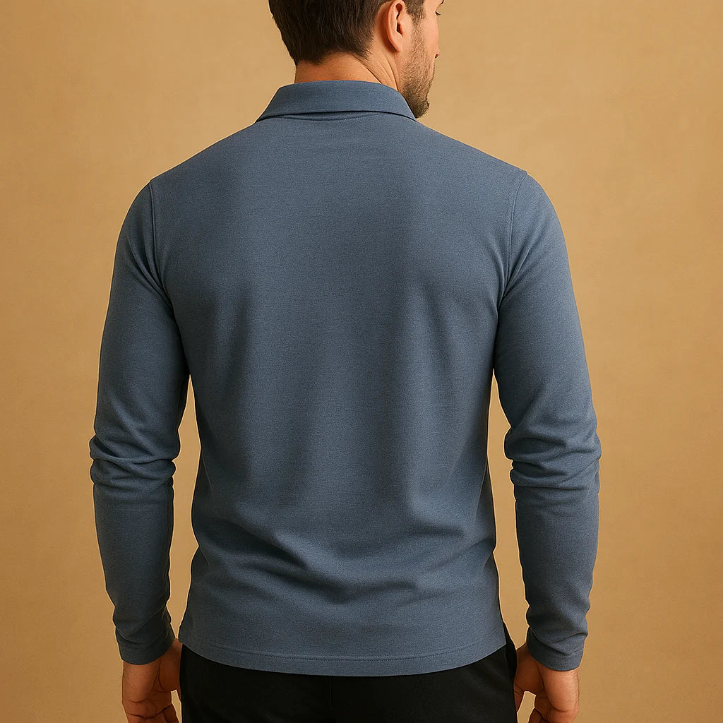 Men's Classic Fit Polo Shirt - Comfortable Golf Shirt