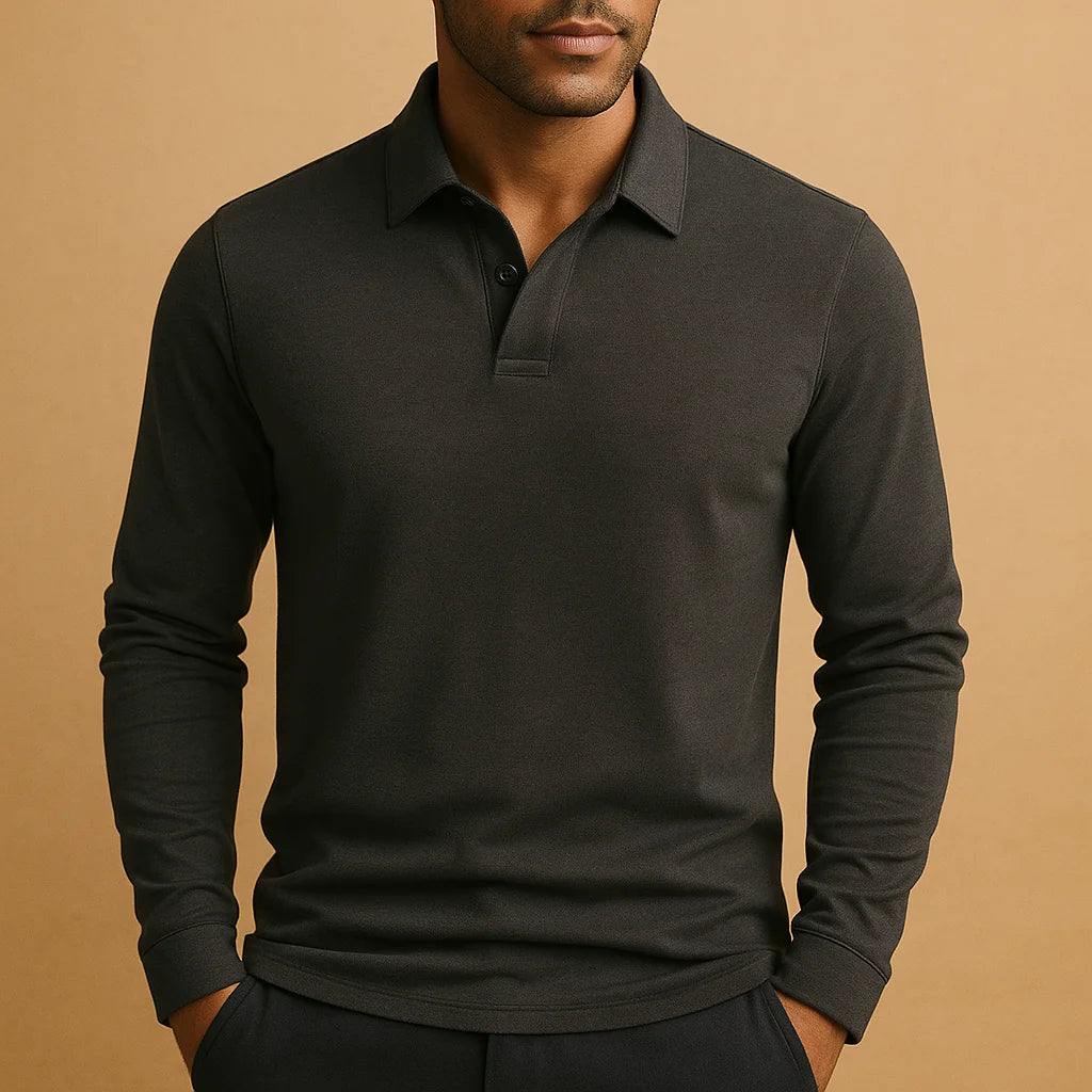 Men's Classic Fit Polo Shirt - Comfortable Golf Shirt
