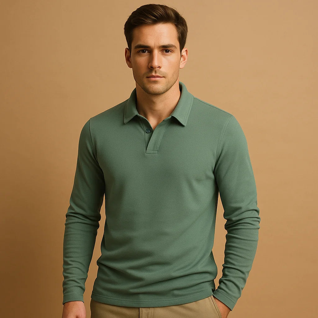 Men's Classic Fit Polo Shirt - Comfortable Golf Shirt