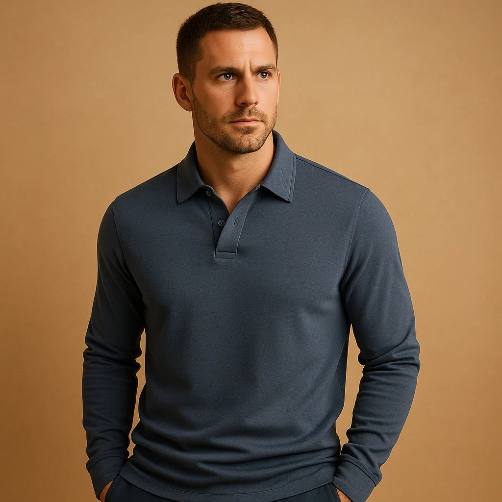 Men's Classic Fit Polo Shirt - Comfortable Golf Shirt