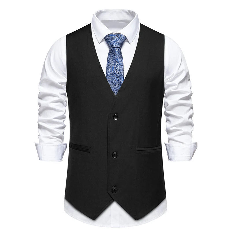 Men's Classic Formal Vest for Weddings and Business Events