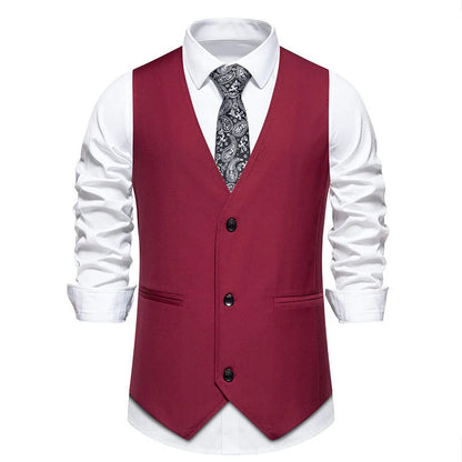 Men's Classic Formal Vest for Weddings and Business Events