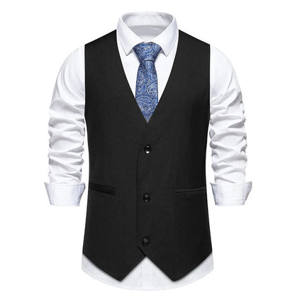 Men's Classic Formal Vest for Weddings and Business Events