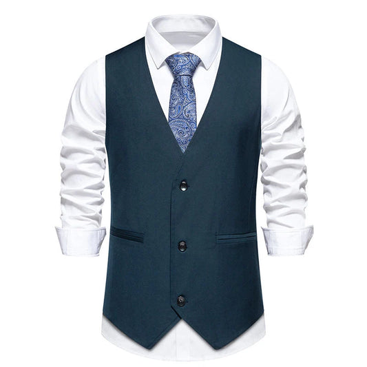 Men's Classic Formal Vest for Weddings and Business Events