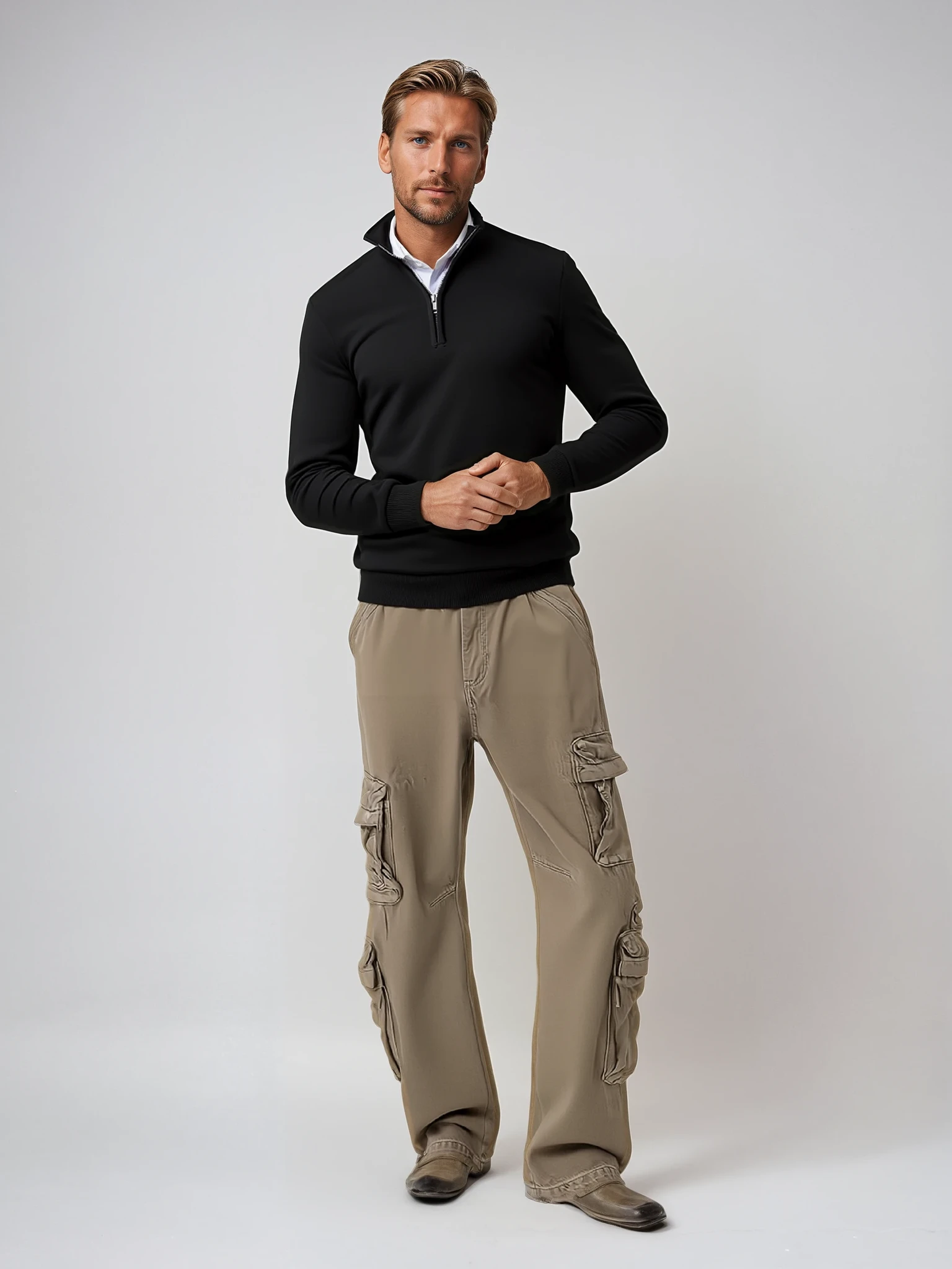 Men's Classic Half-Zip Sweater