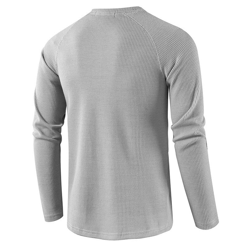 Men's Classic Henley Shirt Long Sleeve