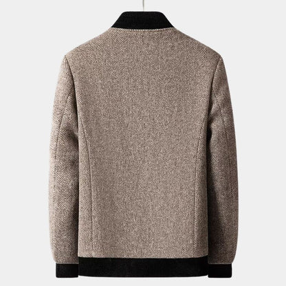 Men's Classic Herringbone Wool Jacket