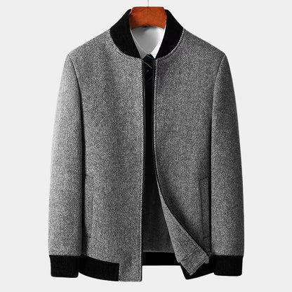 Men's Classic Herringbone Wool Jacket