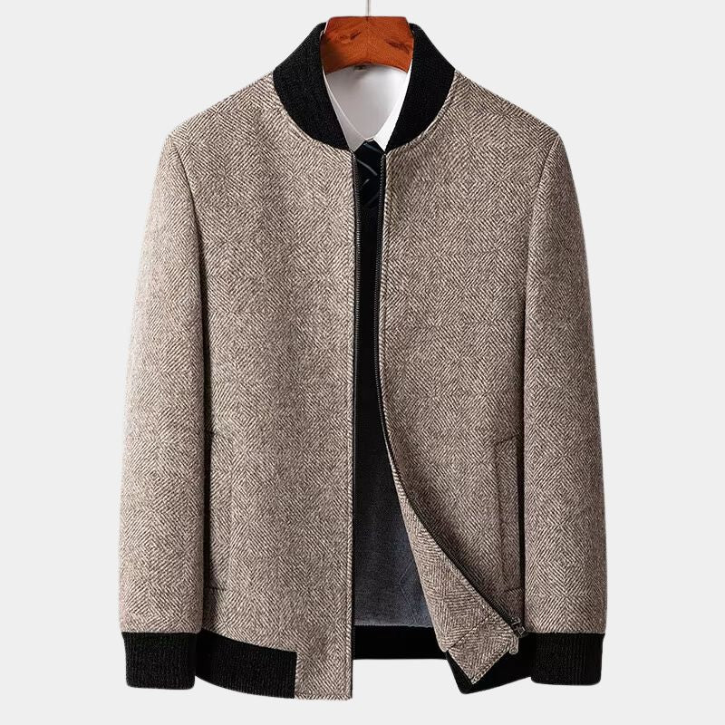 Men's Classic Herringbone Wool Jacket