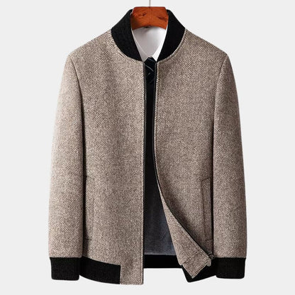 Men's Classic Herringbone Wool Jacket