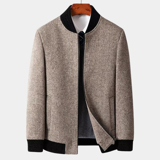 Men's Classic Herringbone Wool Jacket