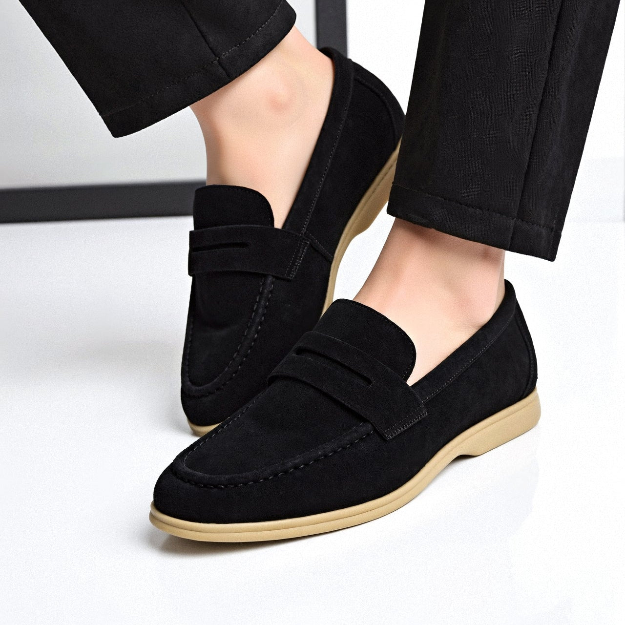 Men's Classic Loafers - Stylish Faux Leather Loafer Shoes