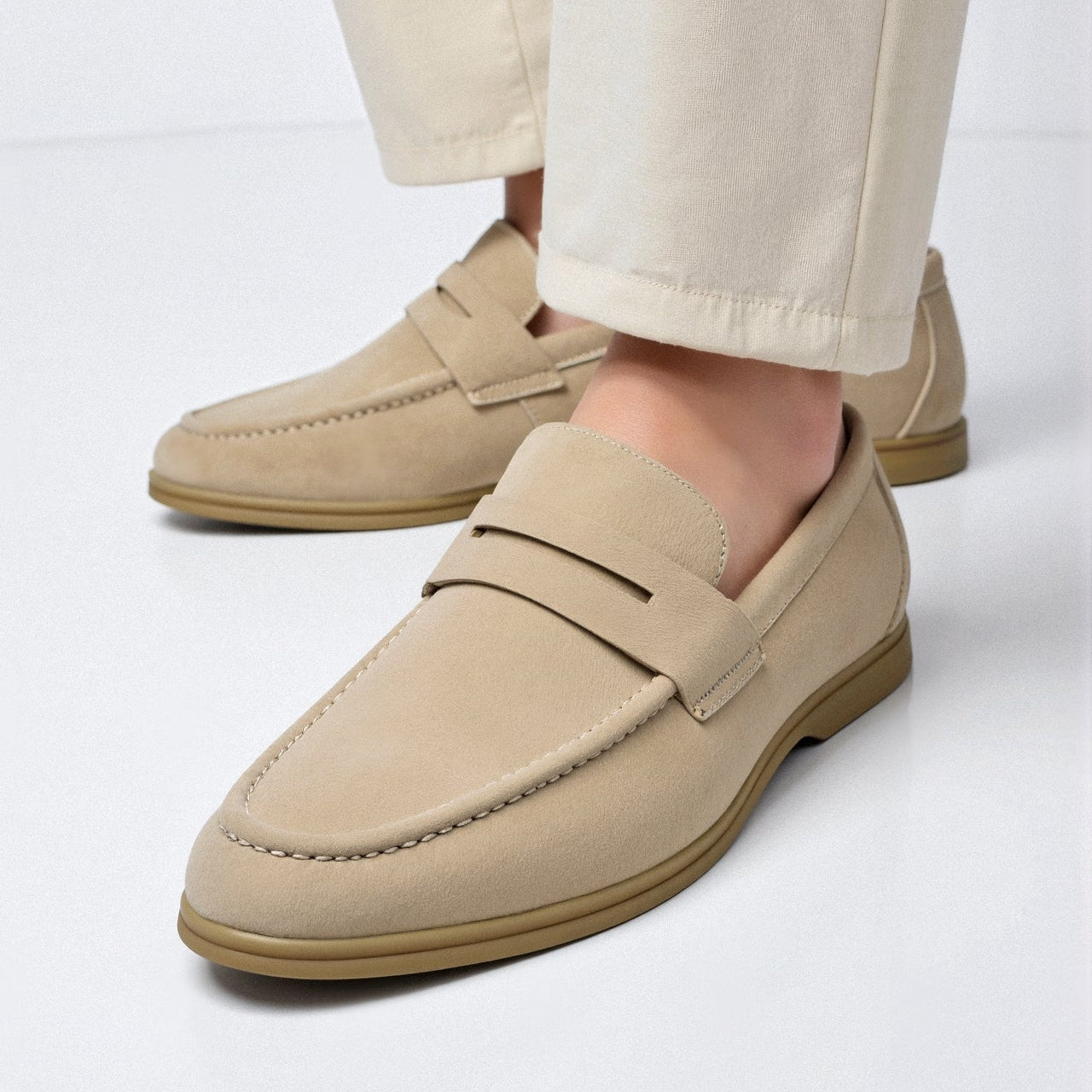 Men's Classic Loafers - Stylish Faux Leather Loafer Shoes