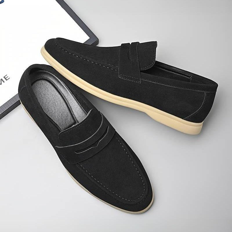 Men's Classic Loafers - Stylish Faux Leather Loafer Shoes