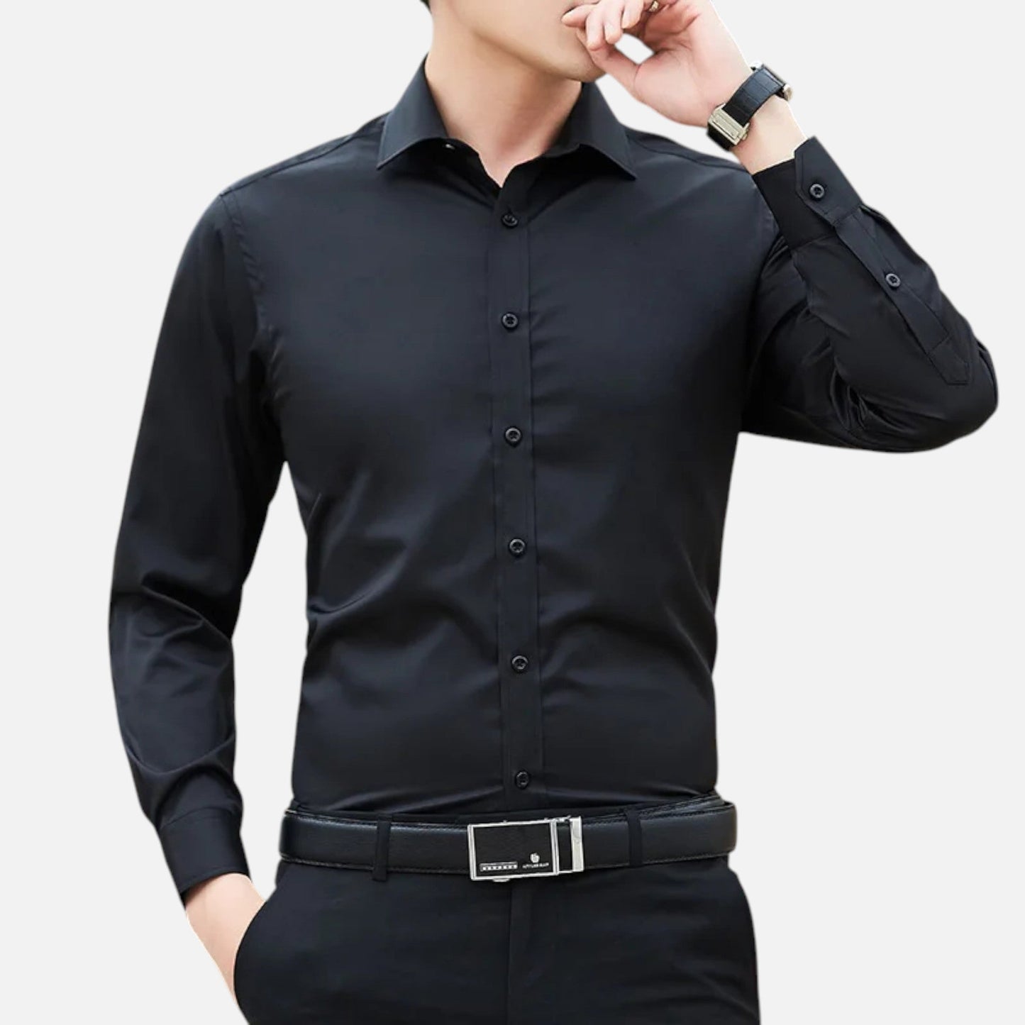 Men's Classic Long Sleeve Business Shirt