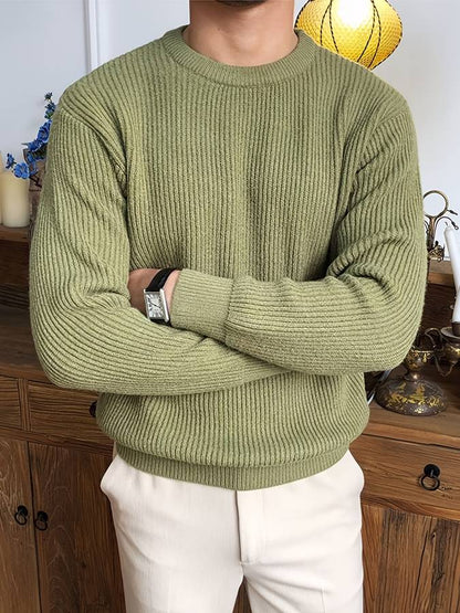 Men's Classic Ribbed Knit Sweater