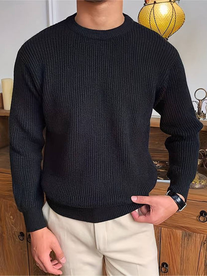 Men's Classic Ribbed Knit Sweater