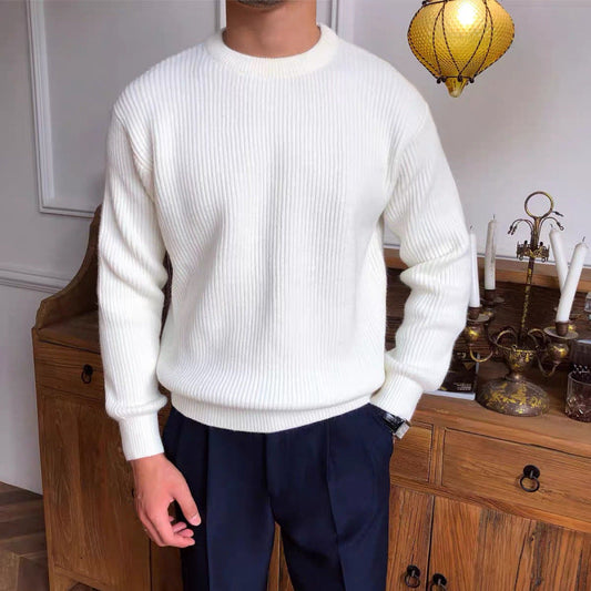 Men's Classic Ribbed Knit Sweater