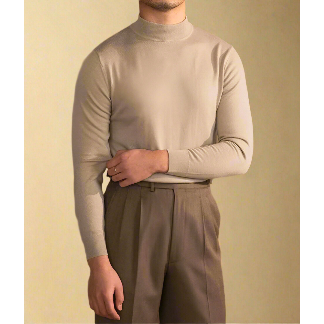Men's Classic Roll Neck Sweater