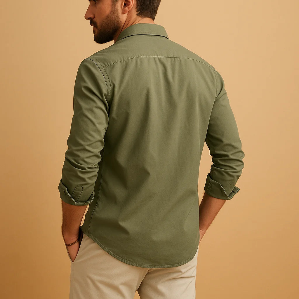 Men's Classic Shirt with Notch Collar