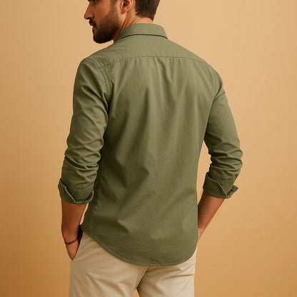 Men's Classic Shirt with Notch Collar