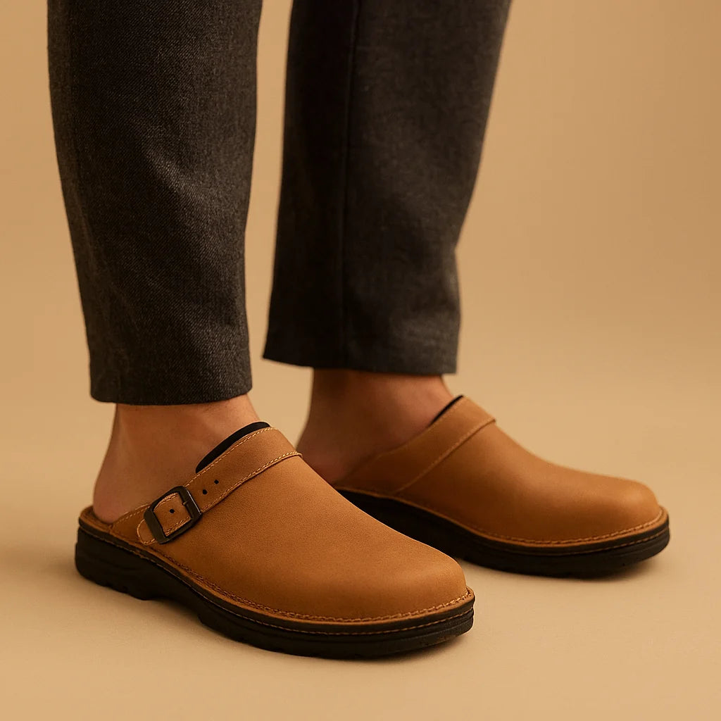 Men's Classic Soft Insole Slippers for Indoor and Outdoor Use