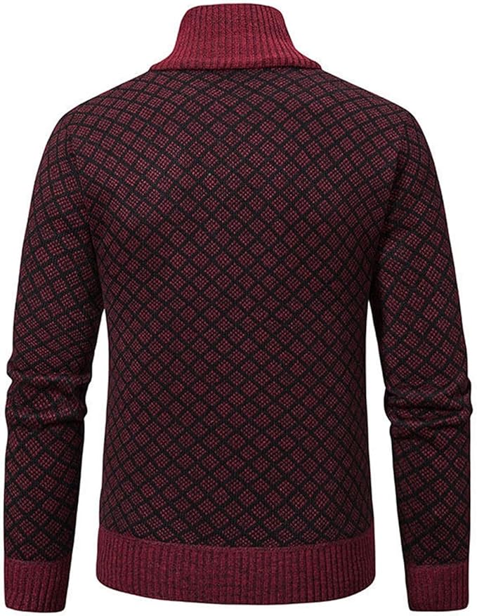 Men's Classic Stand-Up Collar Vest with Long Sleeves