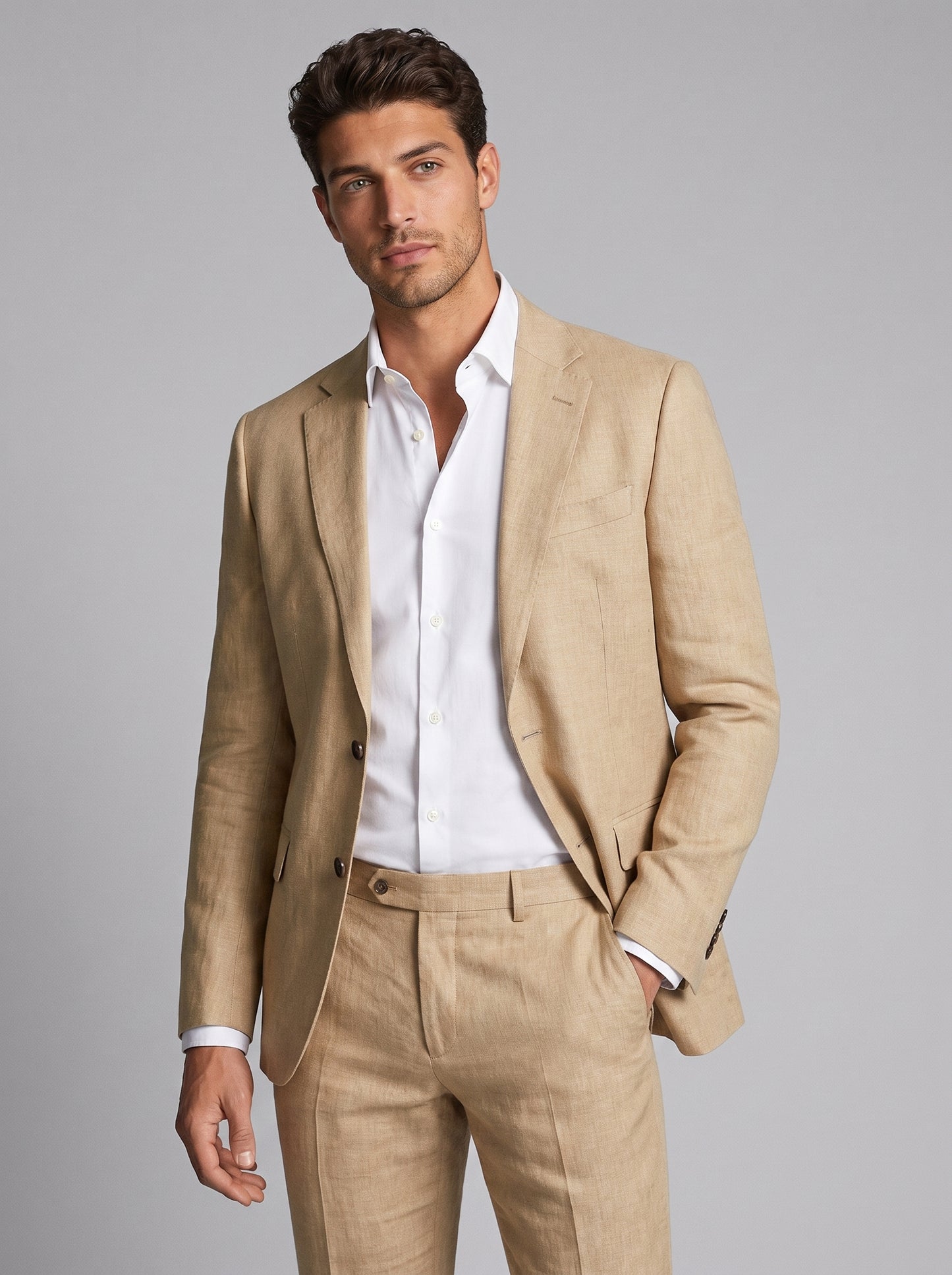 Men's Classic Two Button Wedding Suit Set