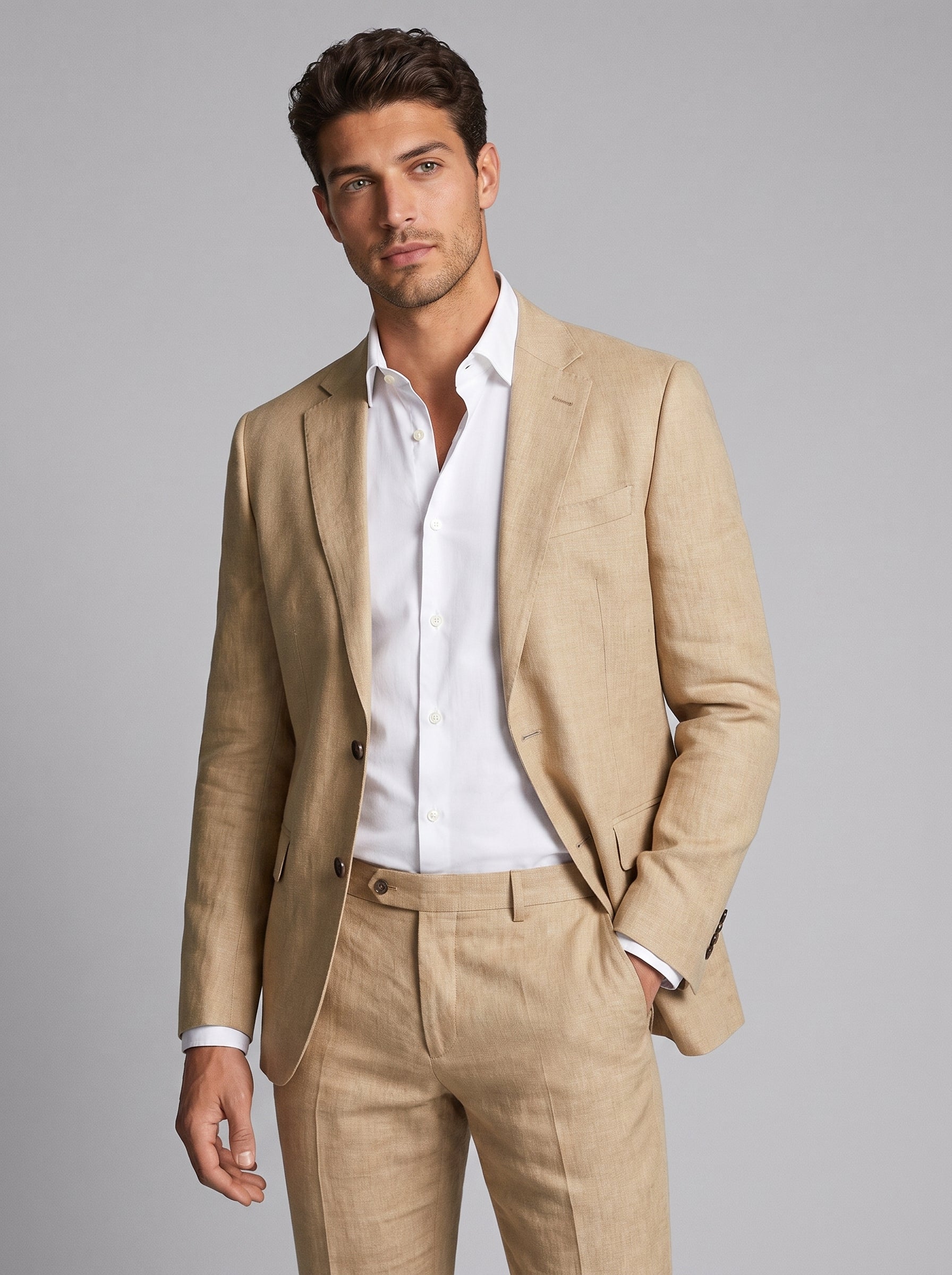 Men's Classic Two Button Wedding Suit Set
