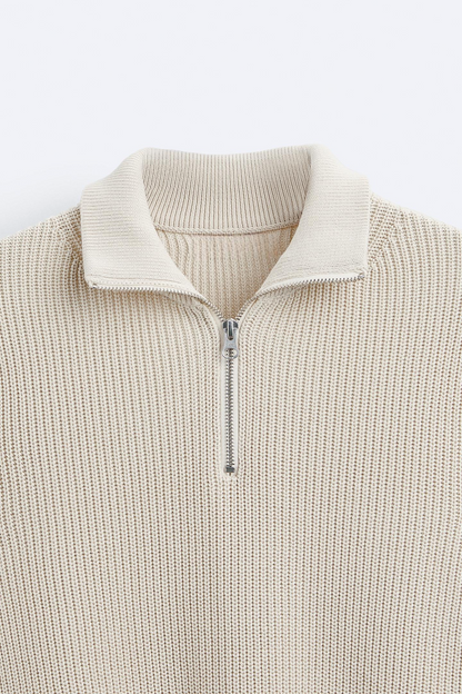 Men's Classic Wool Zip Sweater