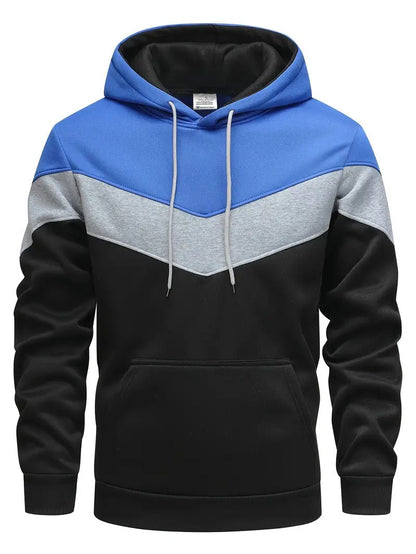 Men's Color Block Graphic Hoodie