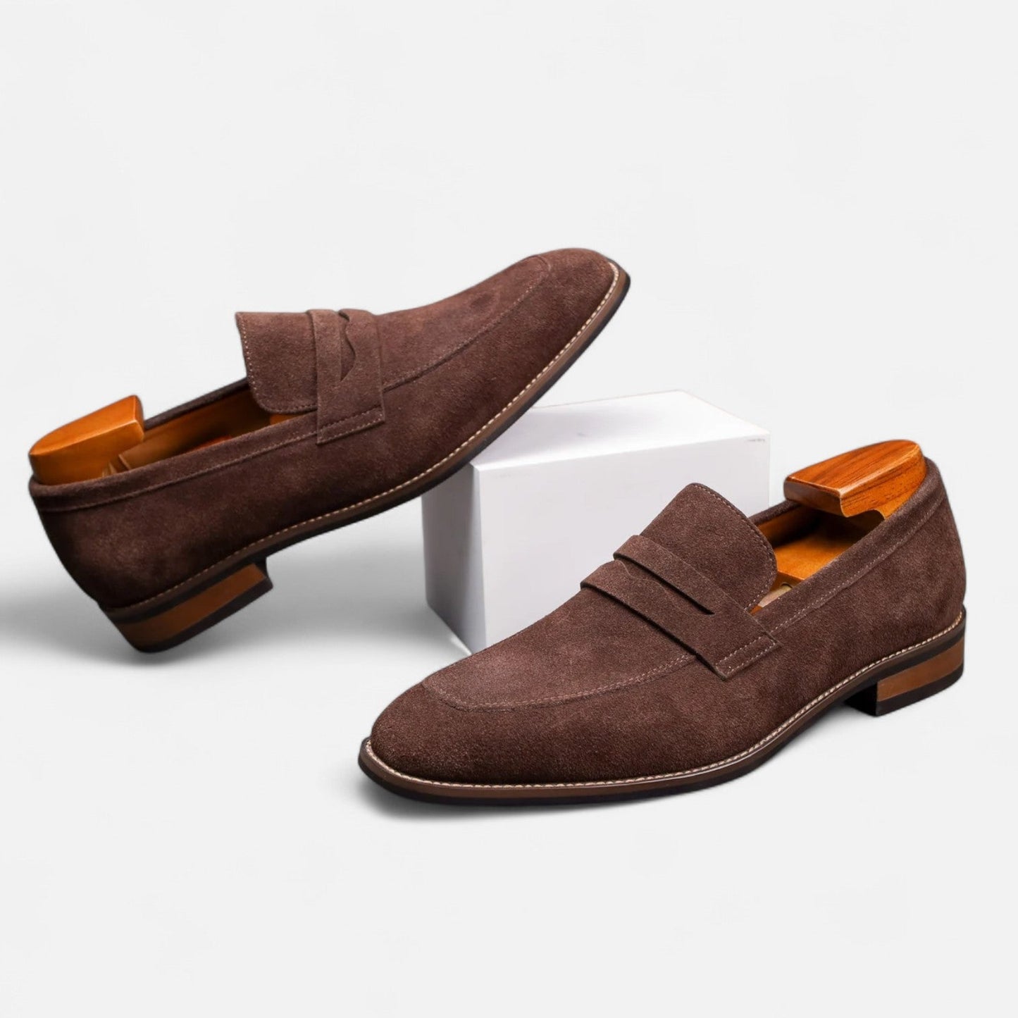 Men's Comfort Penny Loafers - Classic Slip-On Loafer Shoes