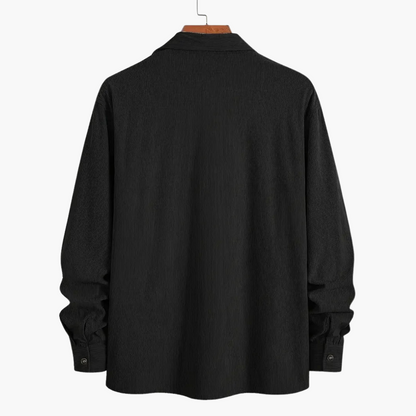 Men's Cord Jacket with Button Closure