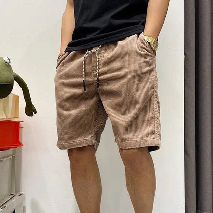 Men's Corduroy Blend Shorts with Pockets
