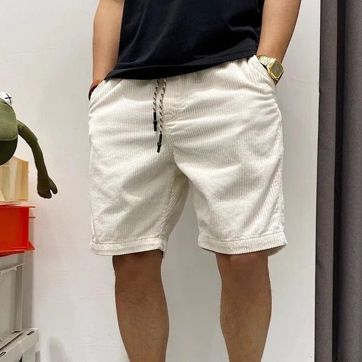 Men's Corduroy Blend Shorts with Pockets