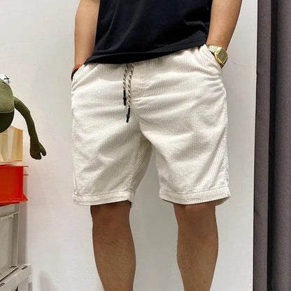 Men's Corduroy Blend Shorts with Pockets