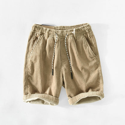 Men's Corduroy Blend Shorts with Pockets