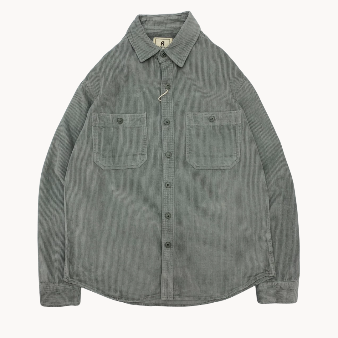 Men's Corduroy Button-Up Shirt