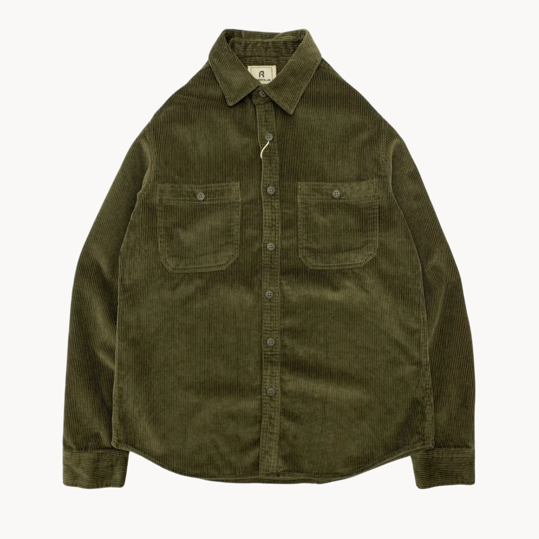 Men's Corduroy Button-Up Shirt