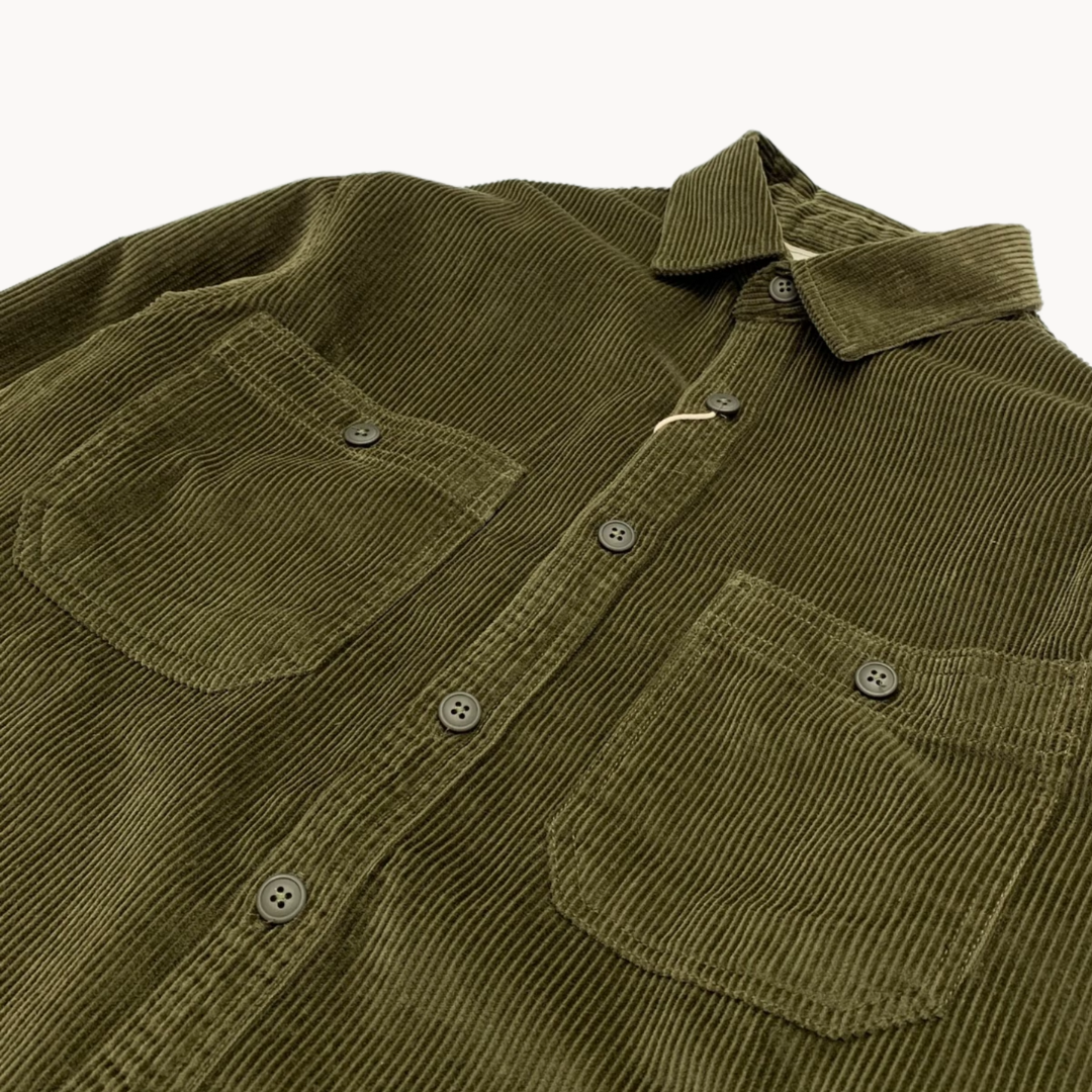 Men's Corduroy Button-Up Shirt