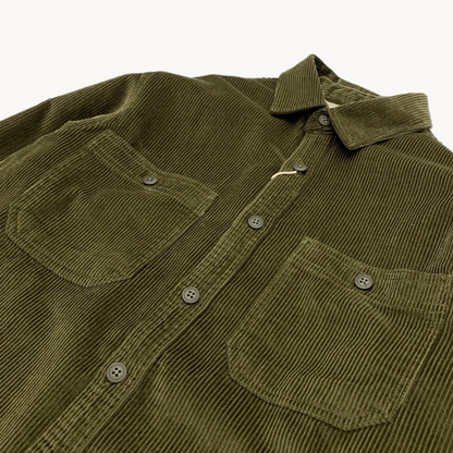 Men's Corduroy Button-Up Shirt