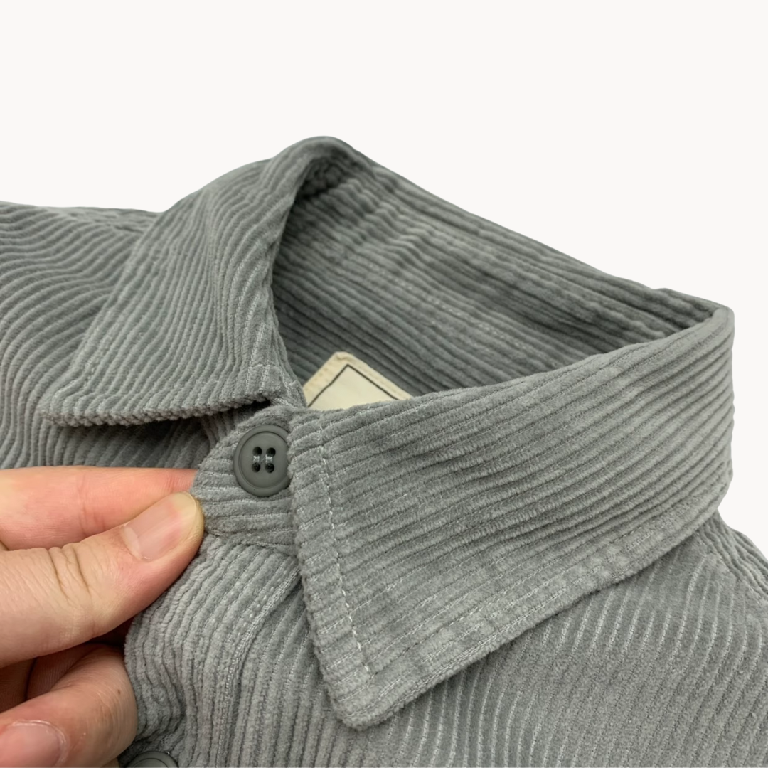 Men's Corduroy Button-Up Shirt