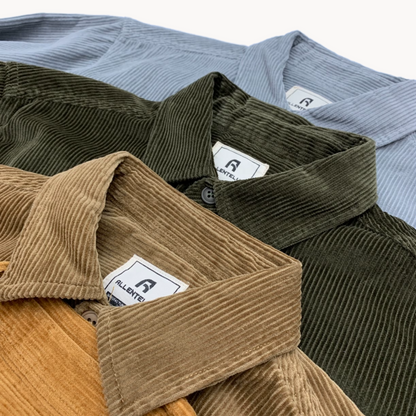 Men's Corduroy Button-Up Shirt