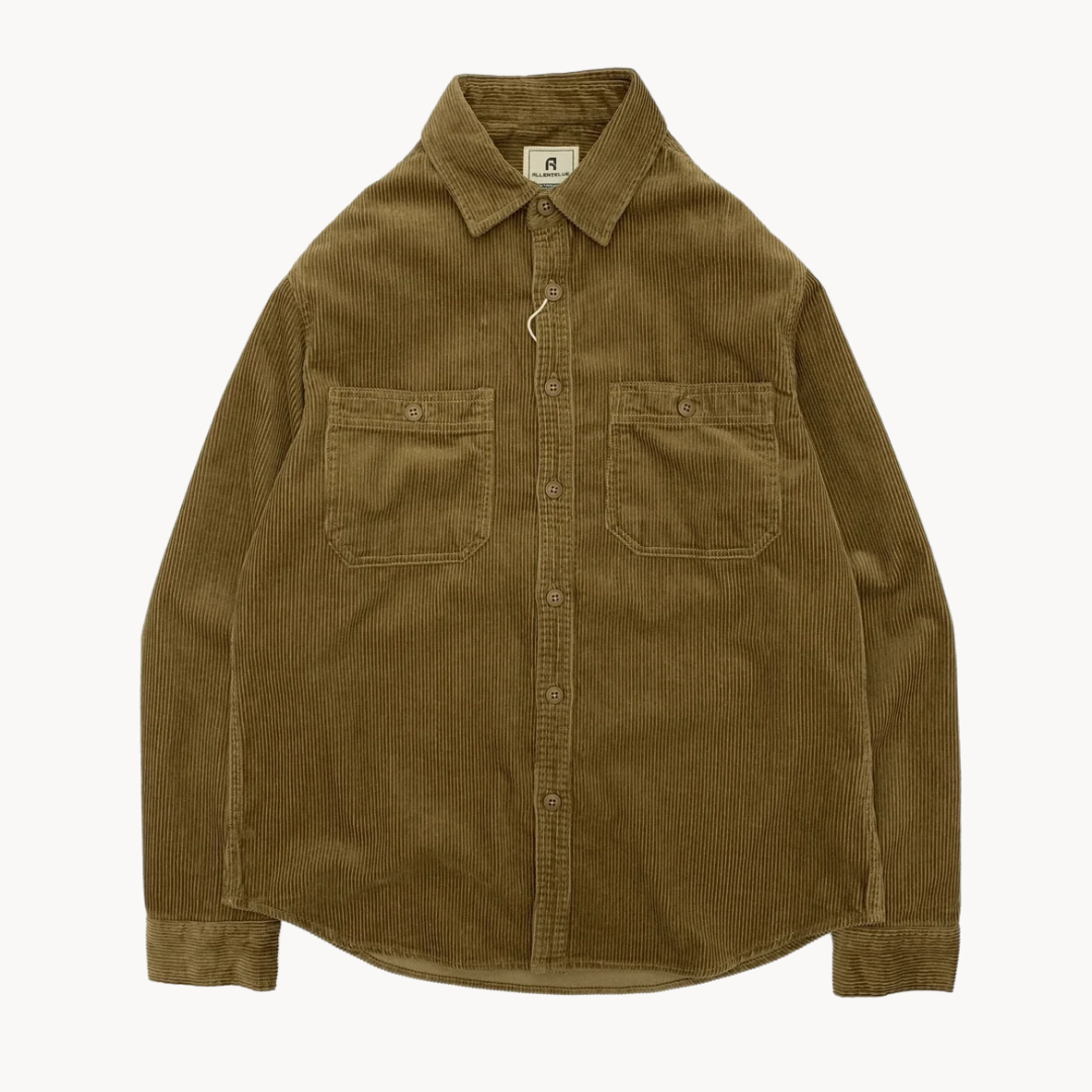 Men's Corduroy Button-Up Shirt