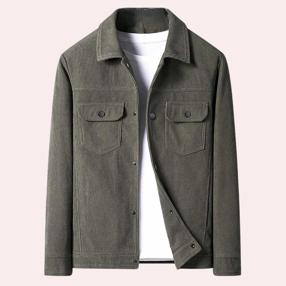 Men's Corduroy Jacket with Pockets